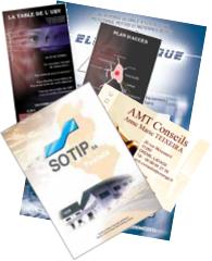 Cartes de visites, flyers, affiches, brochures