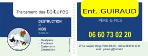 cartes de visite Guiraud SARL