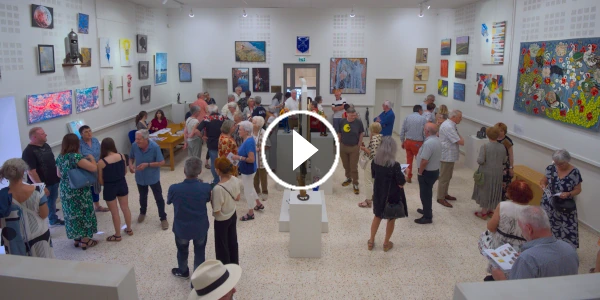 Clip vidéo de l'inauguration de l'exposition "L'Art s'affiche à Dourgne, édition 2024