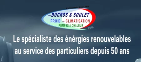Publicité au format A4 pour Ducros et Soulet Frigoriste industriel