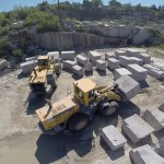 Tournage vidéo avec drone à la carrière Plo au Sidobre