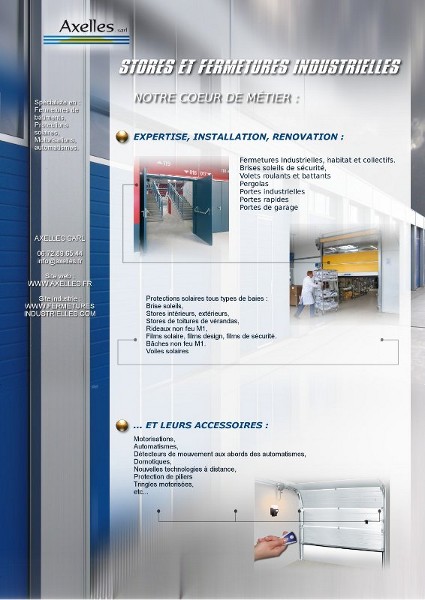Conception et réalisation d'une brochure dans l'industrie (Portes et fermetures industrielles)