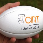 Mini ballon avec marquage du logo de l’entreprise par tampographie.