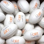 Mini ballons de rugby publicitaires pour événementiel d’entreprise