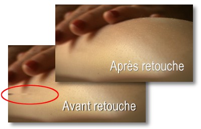 Retouche d'image sur montage vidéo