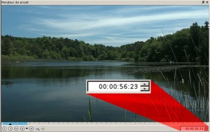 Le timecode dans le moniteur de montage vidéo