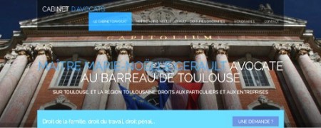 Site web d'un cabinet d'avocats à Blagnac