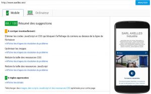 Amélioration de la vitesse d'affichage sur un smartphone