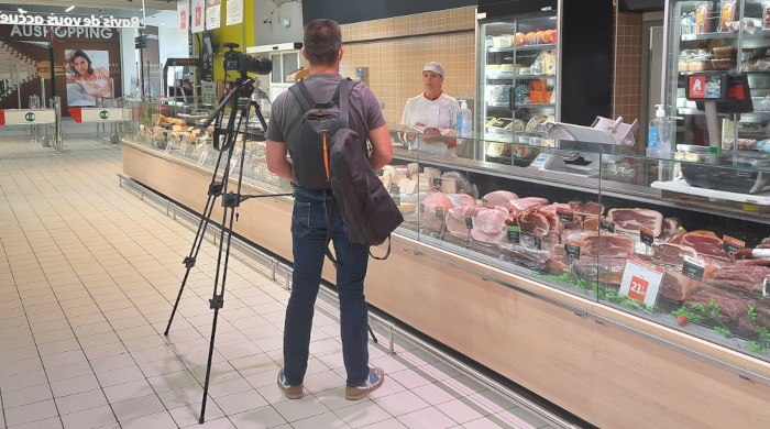 Tournage interview vidéo Auchan