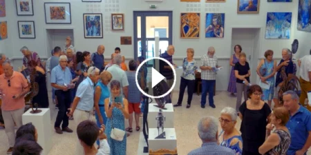 Vidéo de l'inauguration de l'exposition l'Art s'affiche à Dourgne